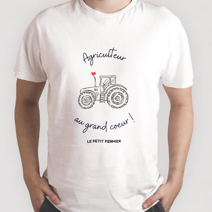 T-shirt agriculteur au grand coeur - Le Petit Fermier