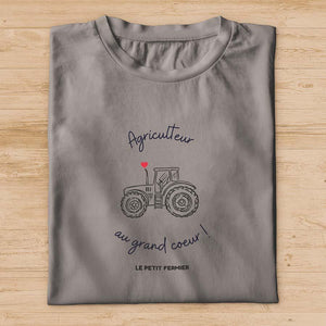 T-shirt agriculteur au grand coeur - Le Petit Fermier