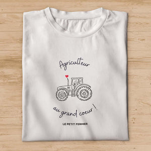 T-shirt agriculteur au grand coeur - Le Petit Fermier