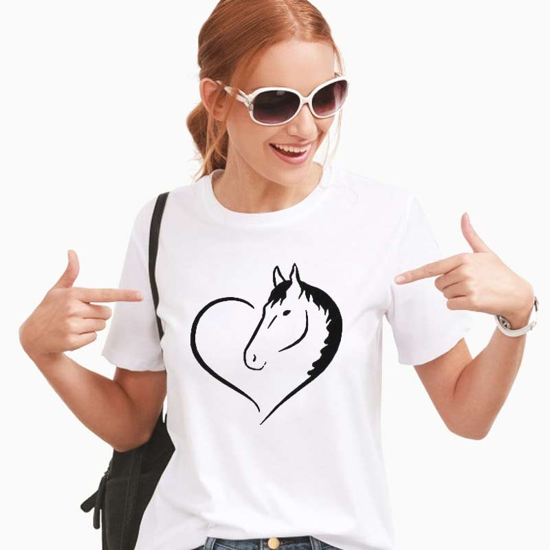 T-shirt amour de cheval - Le Petit Fermier