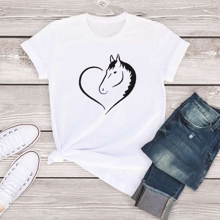 T-shirt amour de cheval - Le Petit Fermier
