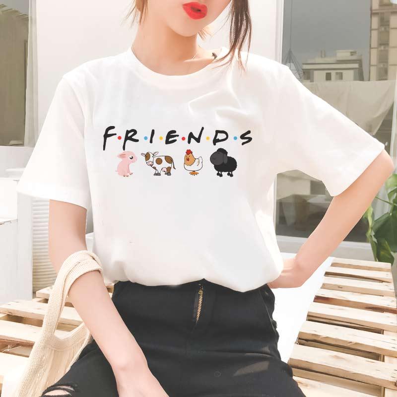 T-shirt blanc animaux FRIENDS - Le Petit Fermier