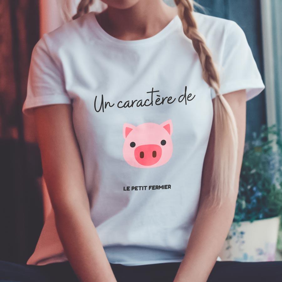T-shirt Caractère de Cochon - Le Petit Fermier
