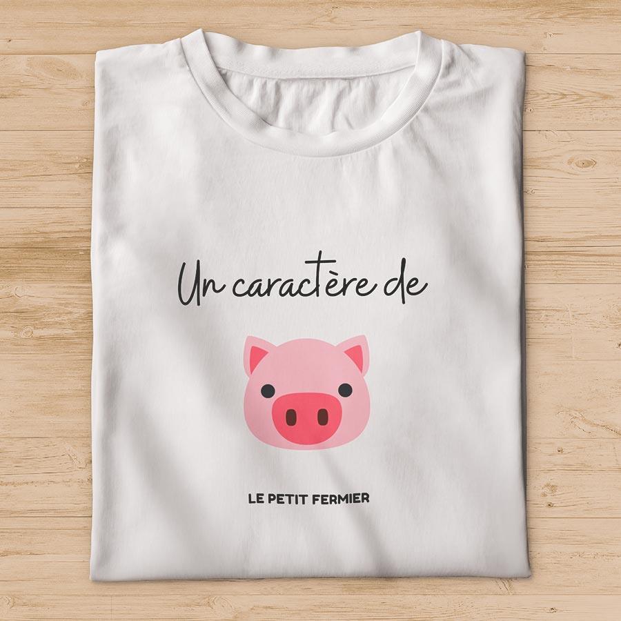 T-shirt Caractère de Cochon - Le Petit Fermier