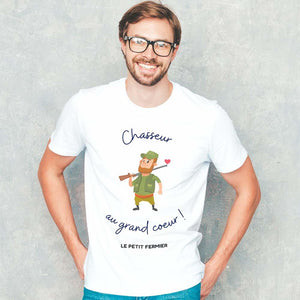 T-shirt chasseur au grand cœur - Le Petit Fermier