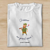 T-shirt chasseur au grand cœur - Le Petit Fermier