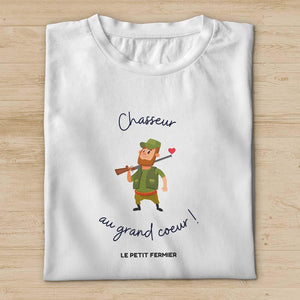 T-shirt chasseur au grand cœur - Le Petit Fermier