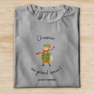 T-shirt chasseur au grand cœur - Le Petit Fermier