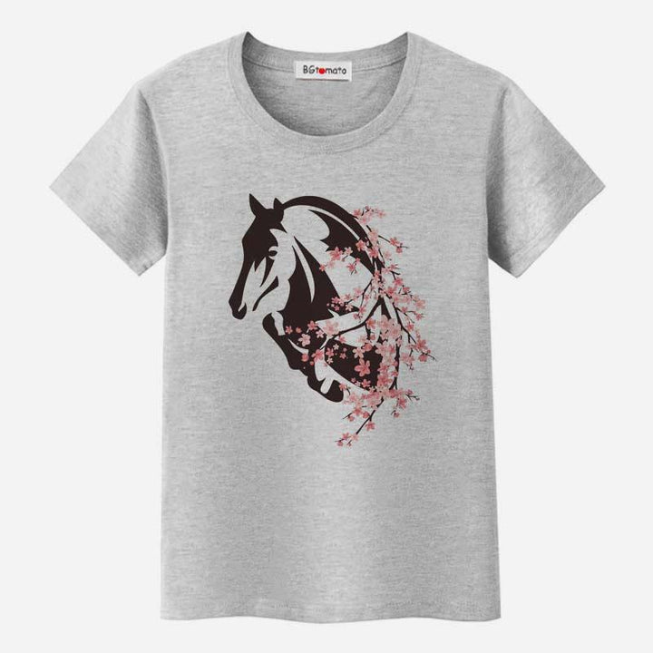T-shirt cheval Sakura - Le Petit Fermier