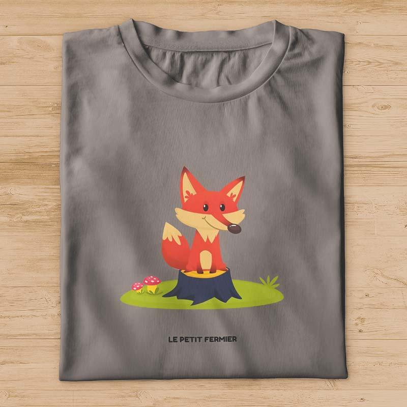 T-shirt femme renard de la forêt - Le Petit Fermier