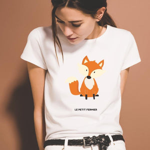 T-shirt femme renard roux - Le Petit Fermier