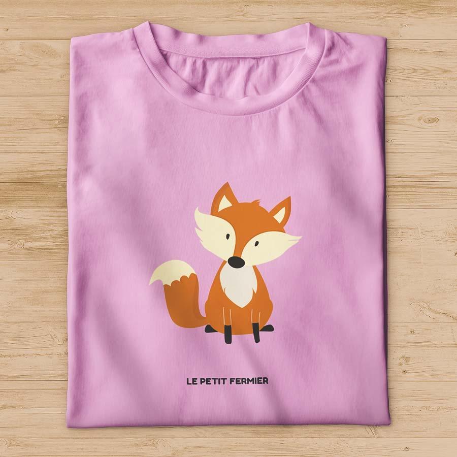 T-shirt femme renard roux - Le Petit Fermier