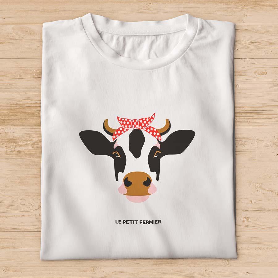 T-shirt homme vachette bandana - Le Petit Fermier