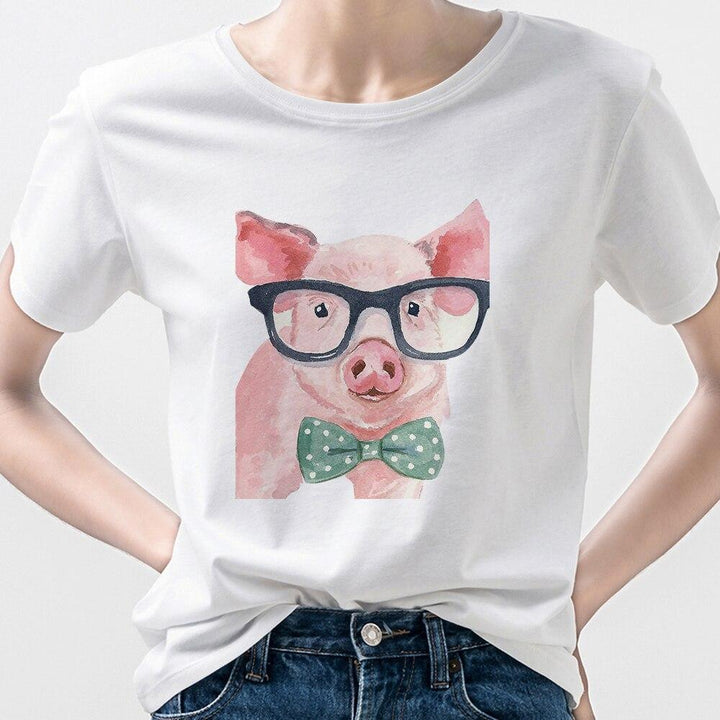T-shirt le cochon à lunette - Le Petit Fermier
