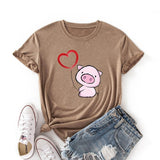 T-shirt le cochon et son ballon - Le Petit Fermier