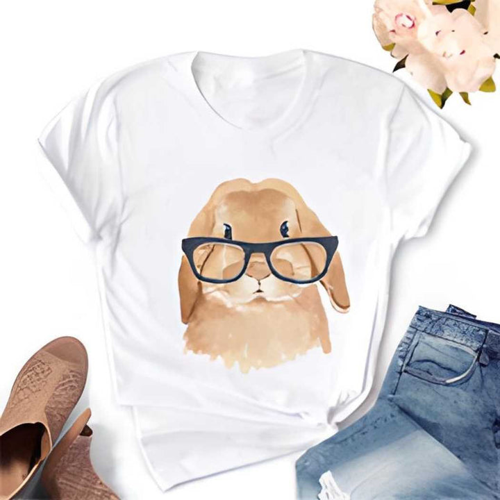 T-shirt le lapin à lunette - Le Petit Fermier