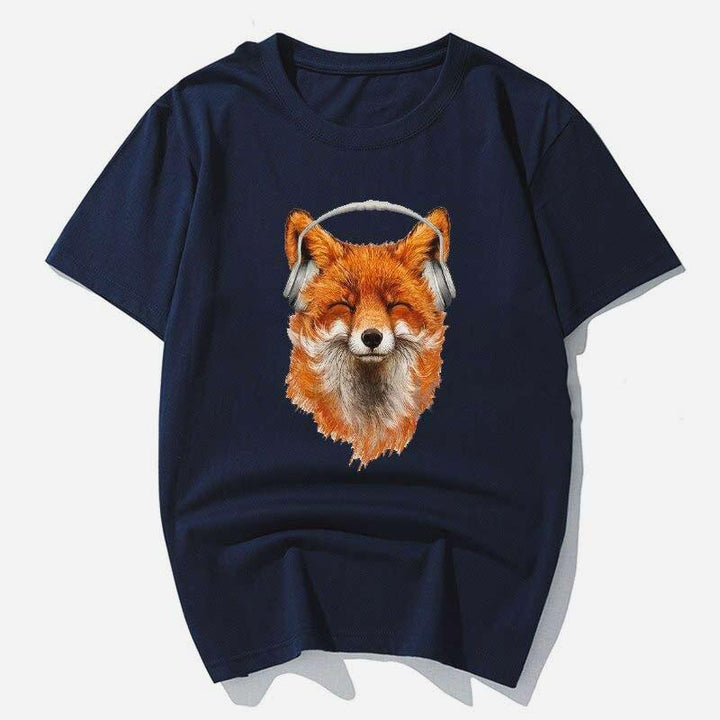 T-shirt le renard et son casque - Le Petit Fermier
