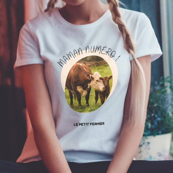 T-shirt Maman numéro 1 - Le Petit Fermier