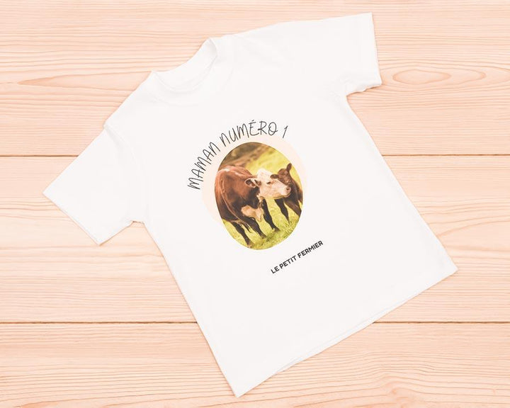 T-shirt Maman numéro 1 - Le Petit Fermier