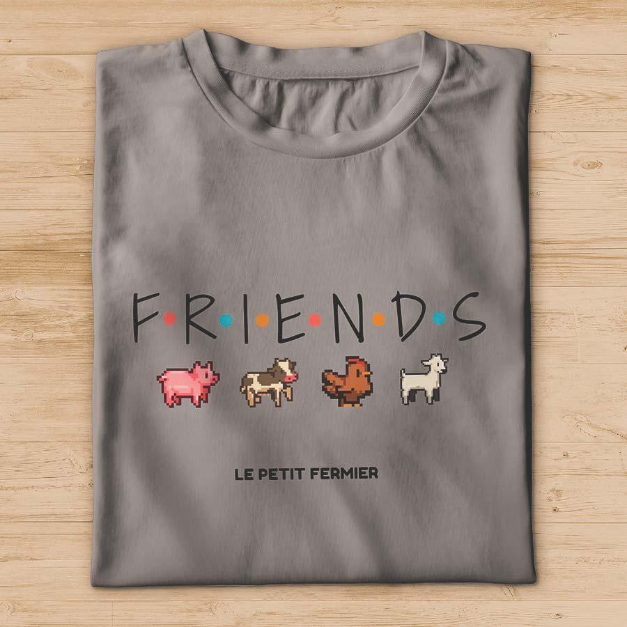 T-shirt pixel FRIENDS - Le Petit Fermier