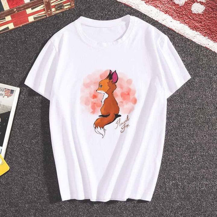 T-shirt renard aquarelle - Le Petit Fermier