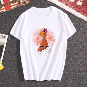T-shirt renard aquarelle - Le Petit Fermier
