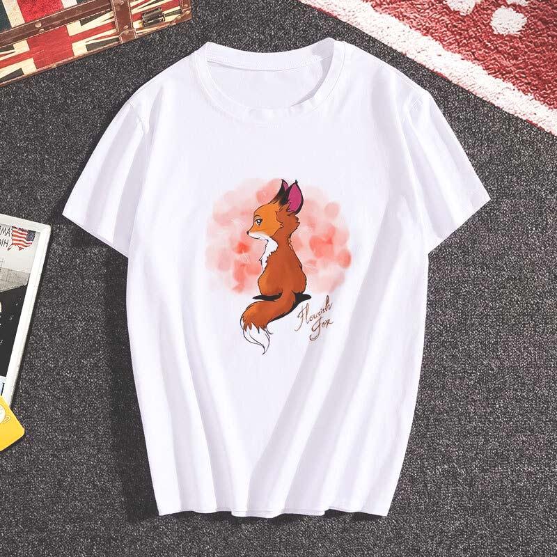 T-shirt renard aquarelle - Le Petit Fermier