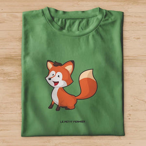 T-shirt renard cartoon - Le Petit Fermier