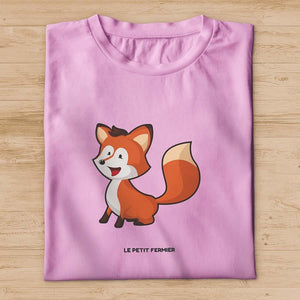 T-shirt renard cartoon - Le Petit Fermier