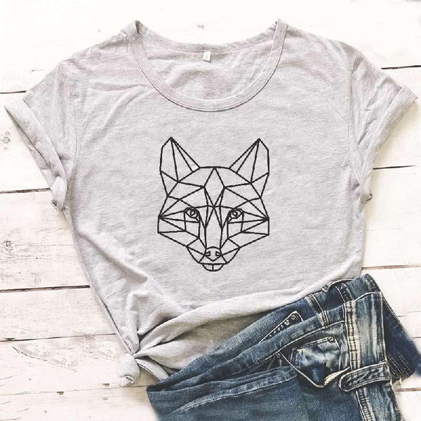 T-shirt renard géométrique - Le Petit Fermier