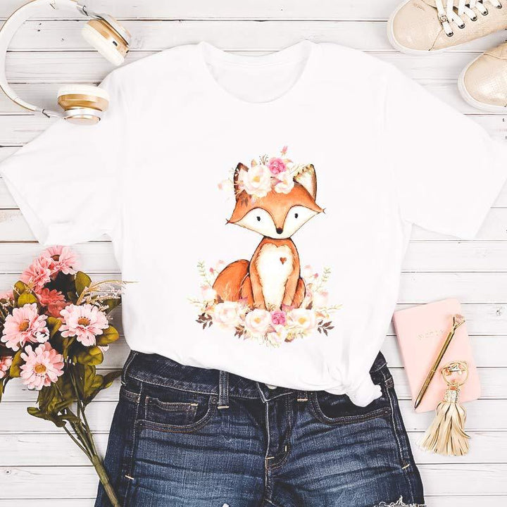 T-shirt renard kawaii - Le Petit Fermier
