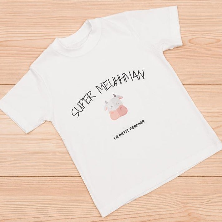 T-shirt Super Meuhhman - Le Petit Fermier