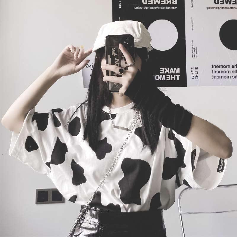 T-shirt tendance motif vache - Le Petit Fermier