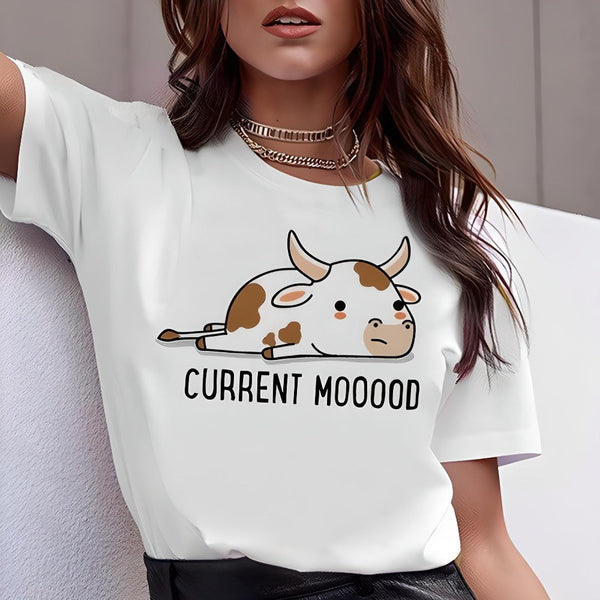 T-shirt vache CURRENT MOOOOD - Le Petit Fermier