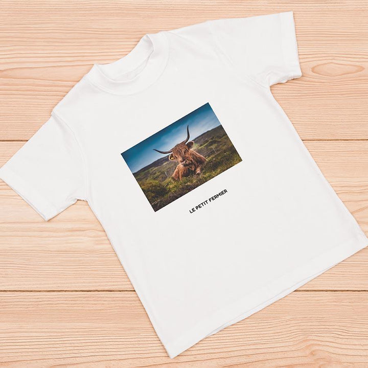 T-shirt vache Highland - Le Petit Fermier