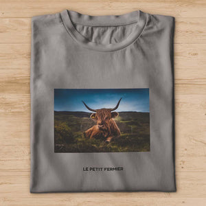 T-shirt vache Highland - Le Petit Fermier