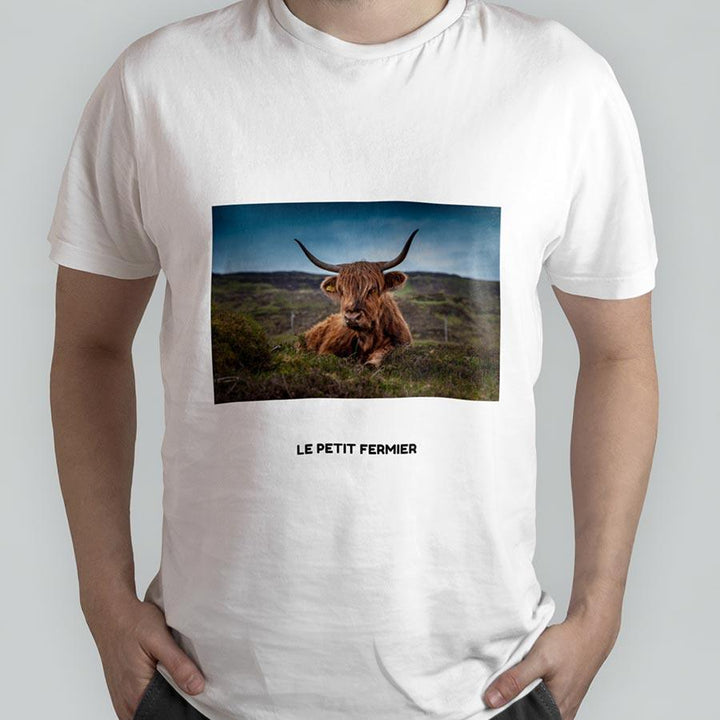 T-shirt vache Highland - Le Petit Fermier