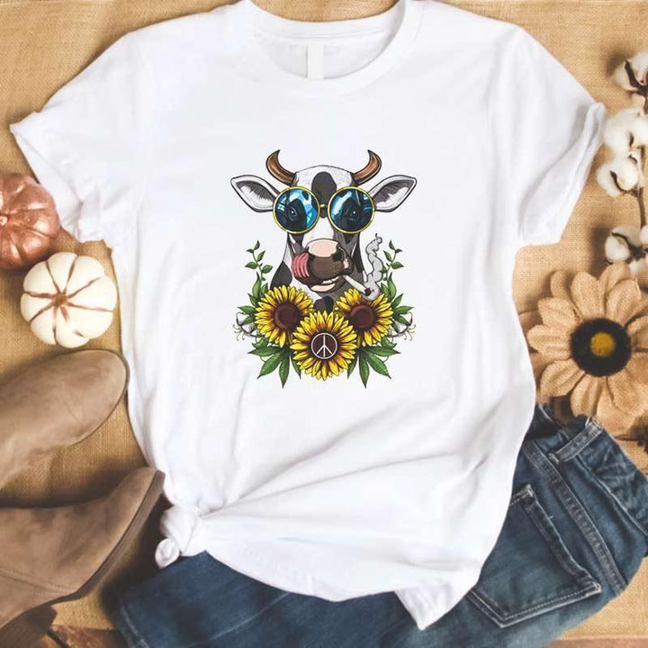 T-shirt vache hippie - Le Petit Fermier