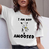 T-shirt vache I AM NOT AMOOSED - Le Petit Fermier