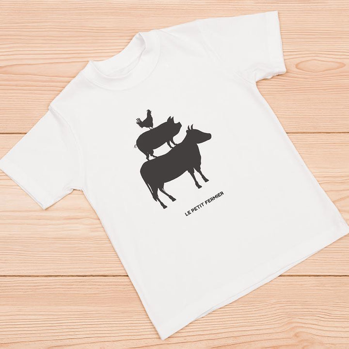 T-shirt vache, poule & cochon - Le Petit Fermier