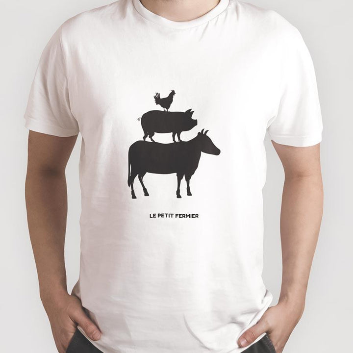 T-shirt vache, poule & cochon - Le Petit Fermier