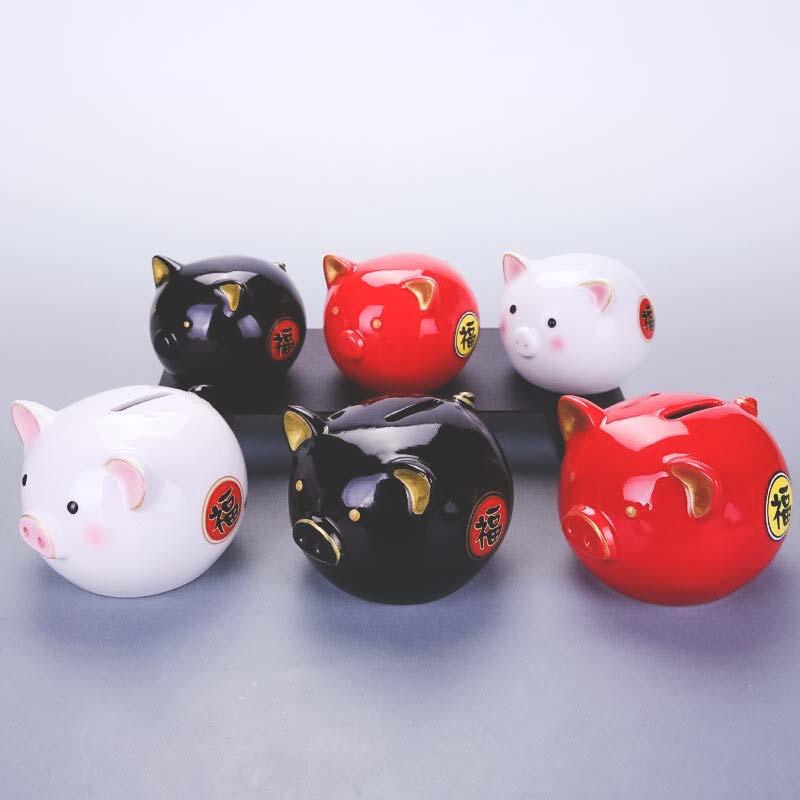 Tirelire céramique cochon chinois noir - Le Petit Fermier