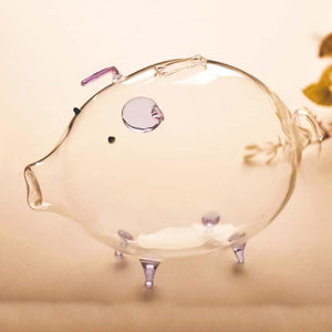 Tirelire cochon en verre - Le Petit Fermier